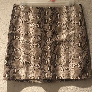 Honey Belle Snakeskin Skirt